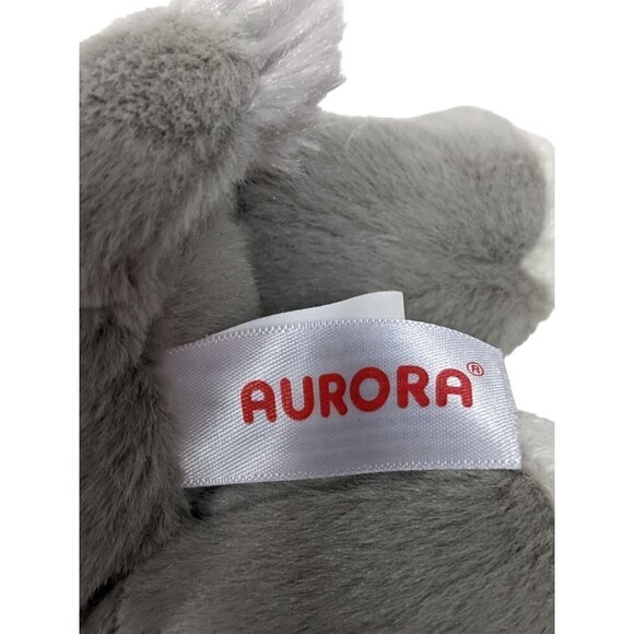 Aurora World Gray Rhinoceros Zoo Safari Animal Plush Stuffed Animal 2019 9" - Picture 6 of 9